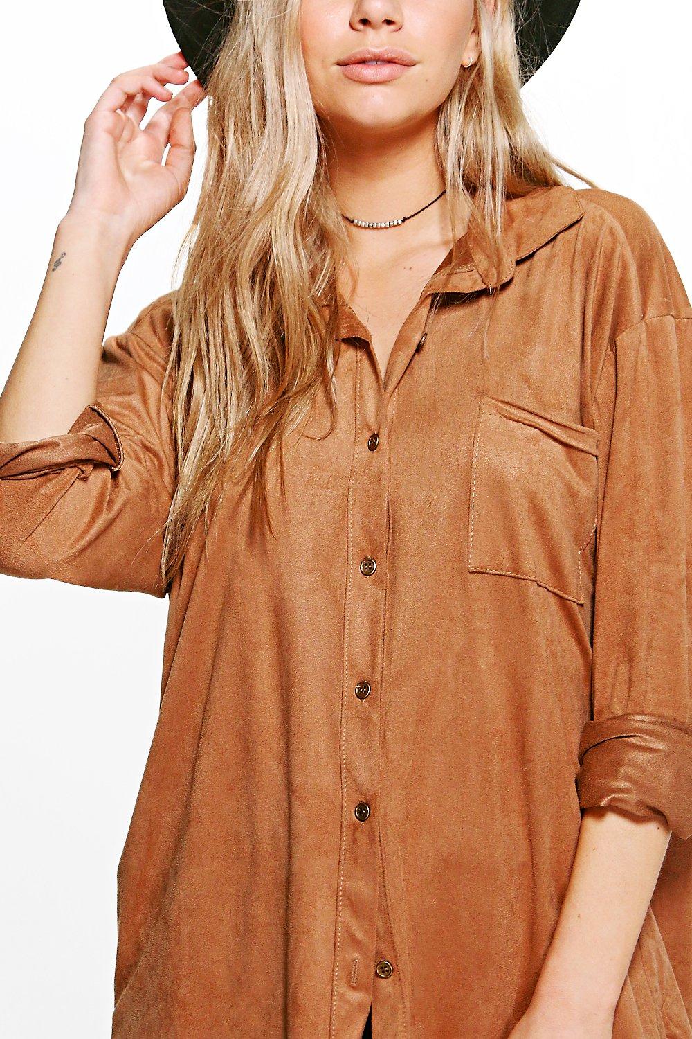 Chemise suedine online femme